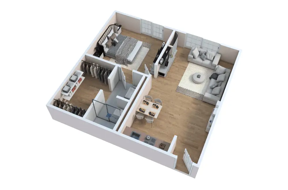Floor Plan A – One Bed / One Bath Floor Plan A – One Bed / One Bath