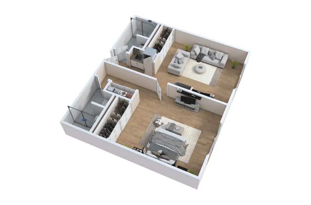 Floor Plan C – One Bed / One Bath Floor Plan C – One Bed / One Bath