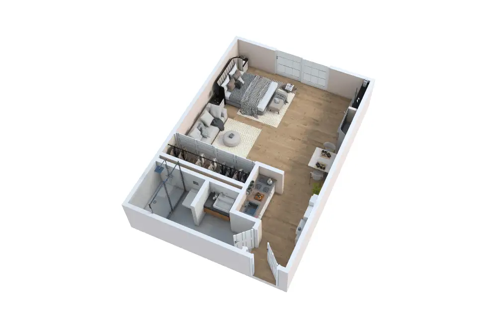 Studio – One Bath Studio – One Bath